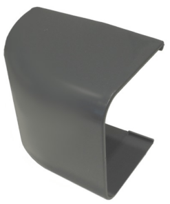 Eindstuk grijs 90x65 mm RAL7016