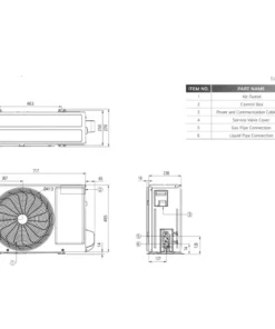 LG DUALCOOL AI AIR Special Smart Inverter airco 2,5 kW Set