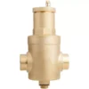 Messing (microbellen) luchtafscheider met horizontale aansluiting 1"F+M